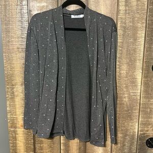 Black and white cardigan with lace back